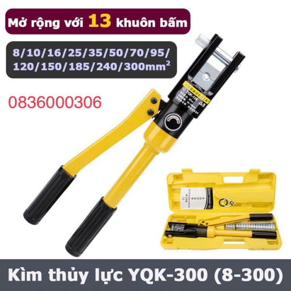 kìm bấm cốt thủy lực YQK-300