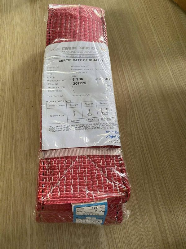 Cáp Vải Cẩu Hàng 5 Tấn Hàn Quốc